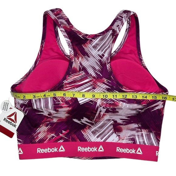 Reebok Women’s Printed Medium Support Cropped Bra Tank Size Small Medium Large - Picture 14 of 14